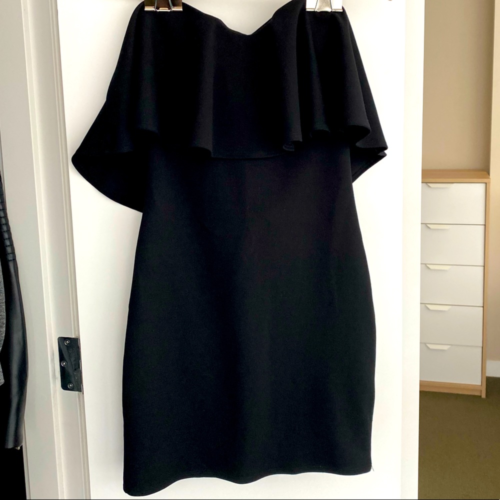Strapless little black dress